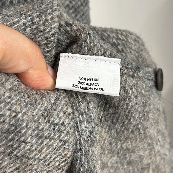 Eileen Fisher alpaca, merino wool blend short sleeve cardigan - Picture 11 of 12